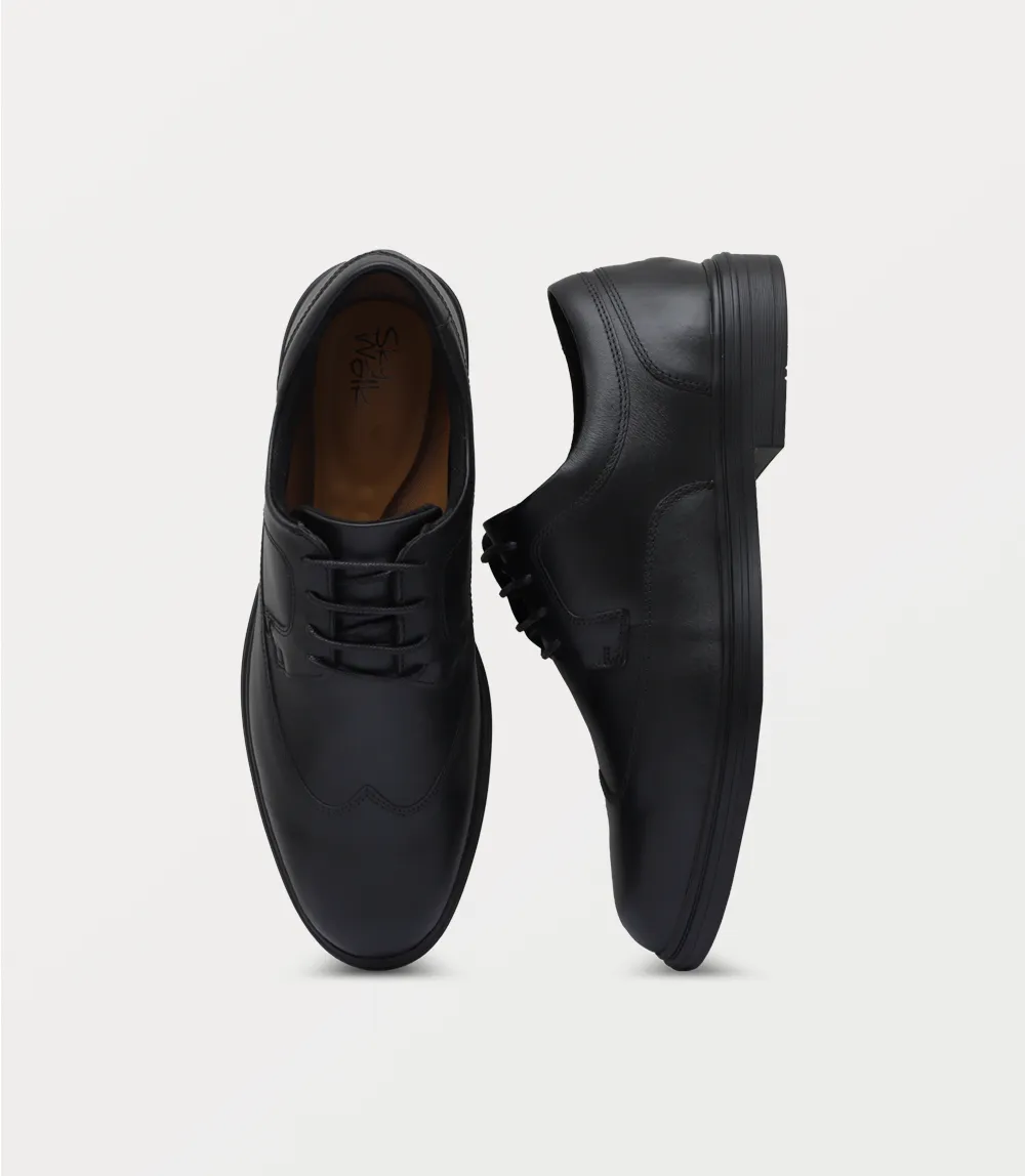 BM6792-BLACK-Men Lace Up