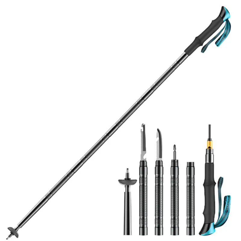 Crocox Aluminum Alloy Ultralight Travel Trekking Hiking Pole For Men And Women
