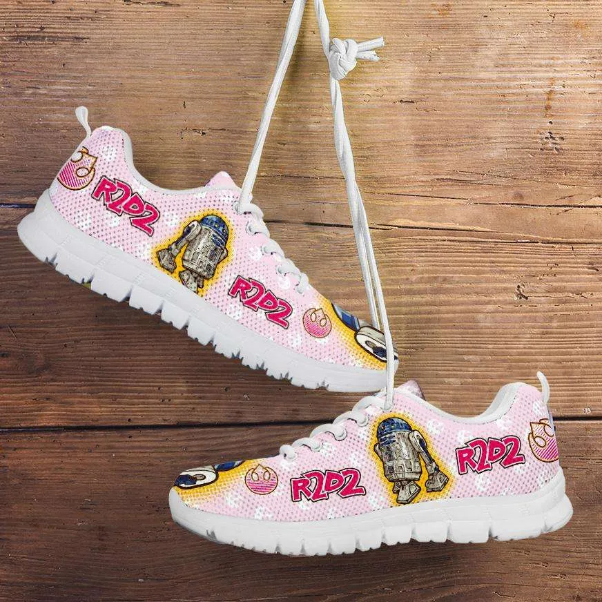 Cute R2-D2 Droid on Pink Running Shoes