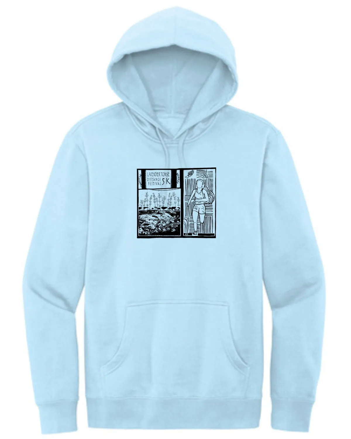 Lavender Towse Adult Fleece Hoodie (DT6100)