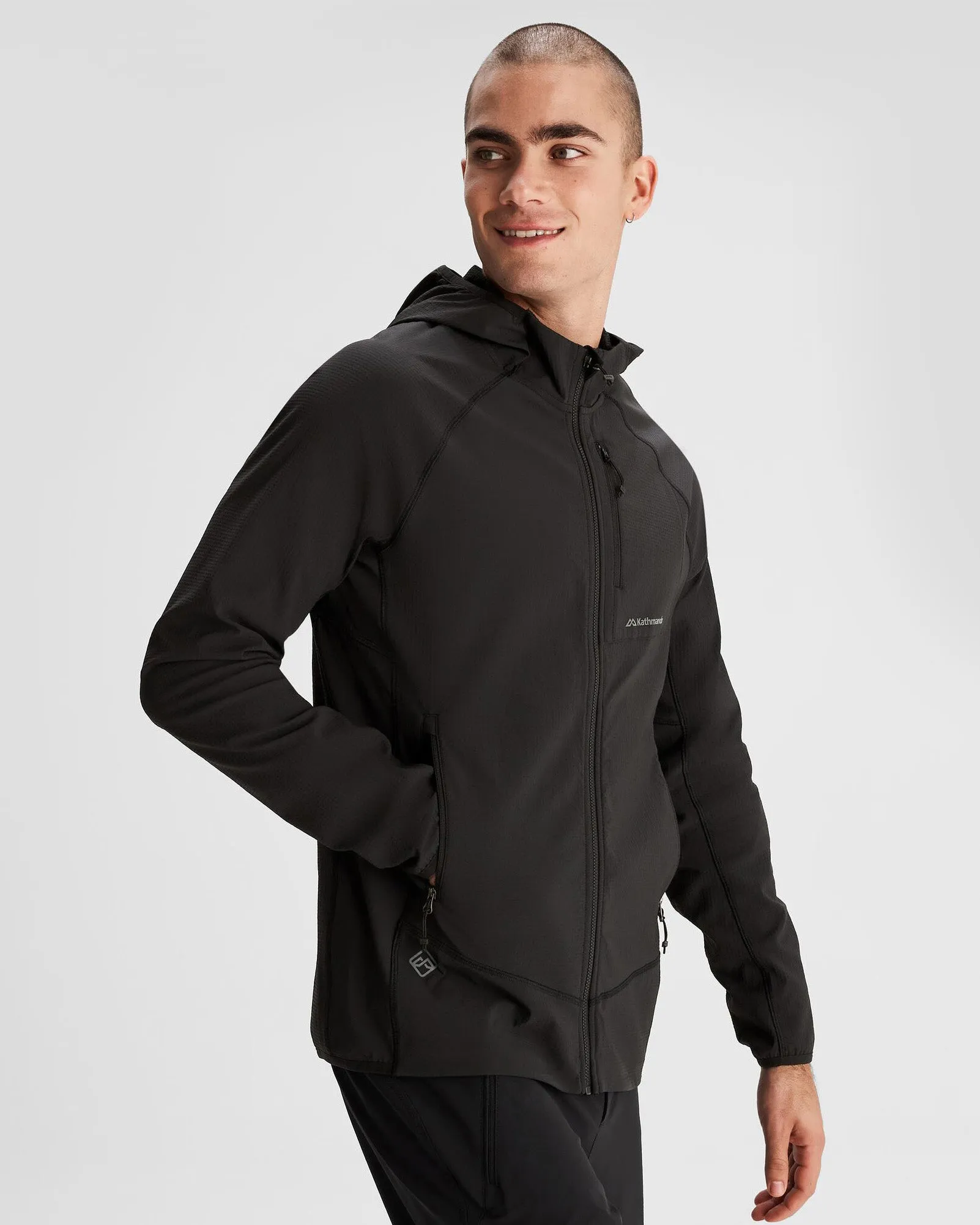 Men's Aysen Hooded Fleece Jacket - Black Stingray