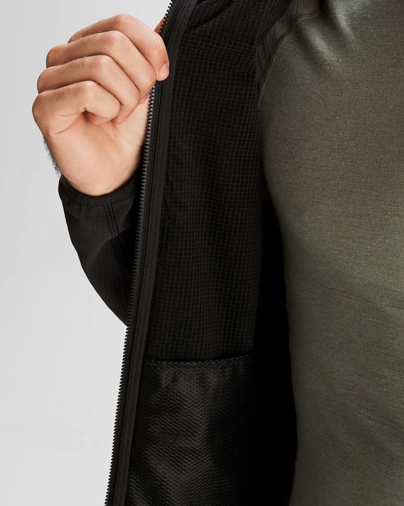 Men's Aysen Hooded Fleece Jacket - Black Stingray