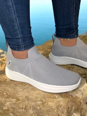 SHIDaQIN Ultra Comfort Knit Slip-On Sneakers